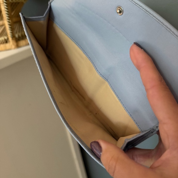 Vintage Coach Y2K Turnlock Wallet Periwinkle Blue - Picture 8 of 9